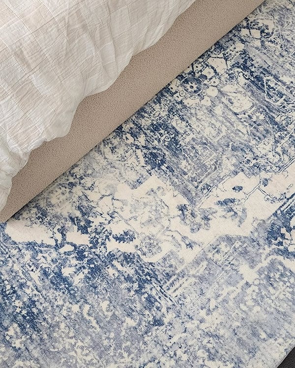 suri blue and grey distressed washable rug suri blue and grey distressed washable rug