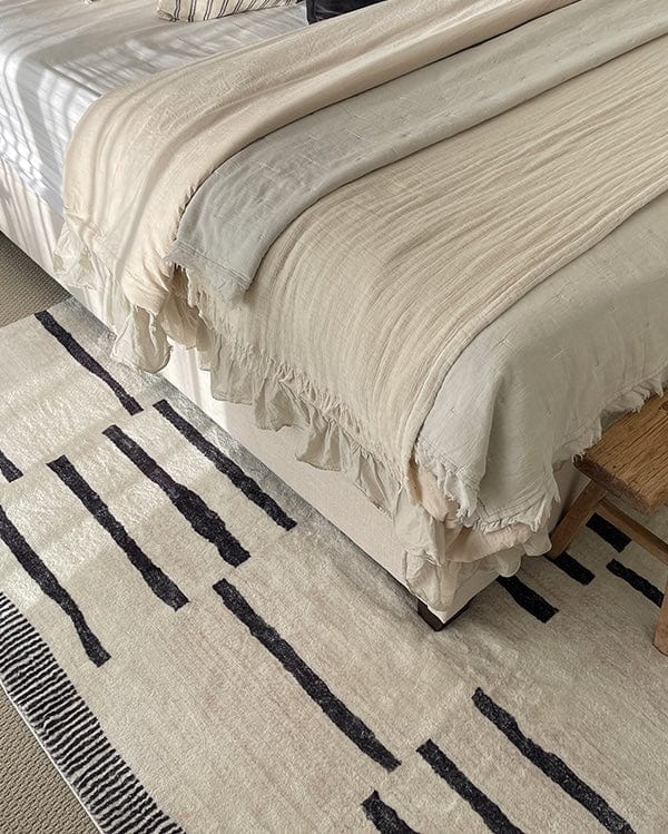 vesper black and ivory tribal washable rug vesper black and ivory tribal washable rug