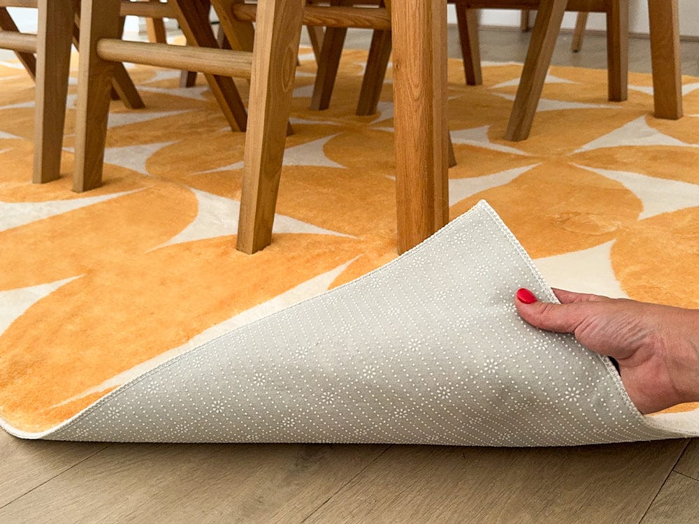 zaki yellow and ivory geometric washable rug zaki yellow and ivory geometric washable rug